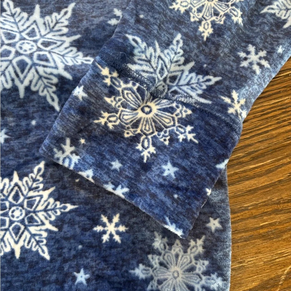 Nautica Brand pajama set size Small Petite blue snowflakes - Picture 5 of 9